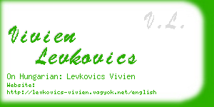 vivien levkovics business card